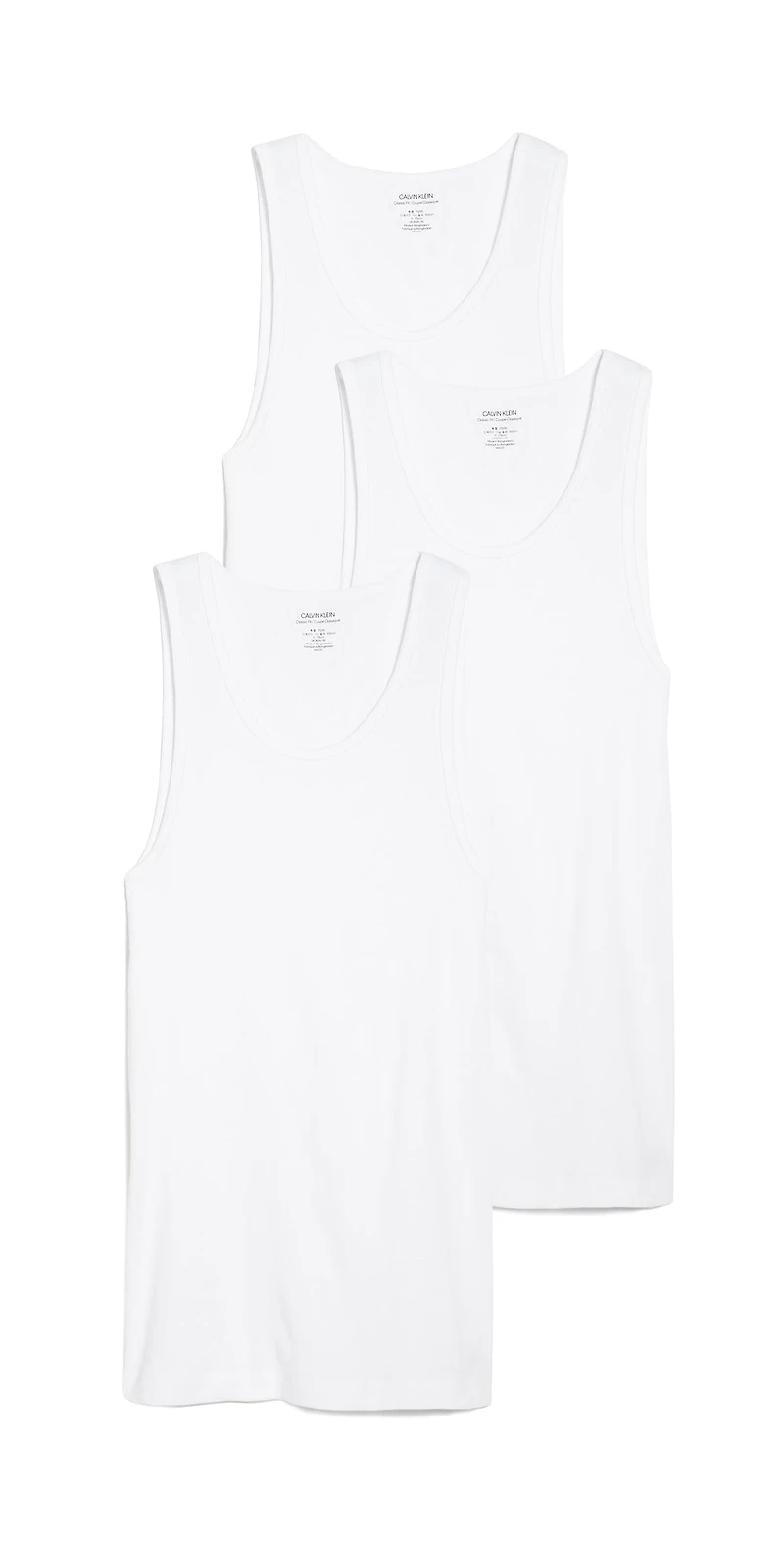 CALVIN KLEIN: WHITE TANK 3 PACK