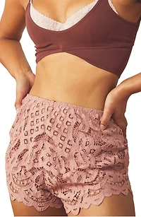 FREE PEOPLE: ADELLA LACE SHORTS