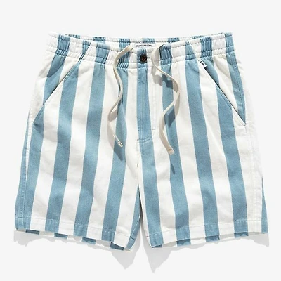 BANKS JOURNAL: SANDON STRIPE DENIM SHORTS