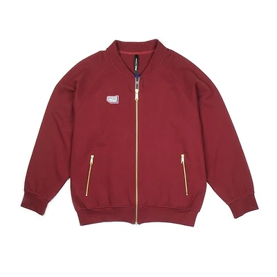 ALPHASTYLE: APPLIQUE CAMDEN ZIP UP JACKET