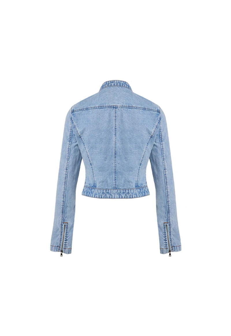 LIONESS: BELLA MOTO DENIM JACKET