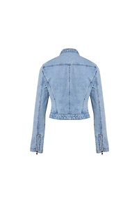 LIONESS: BELLA MOTO DENIM JACKET