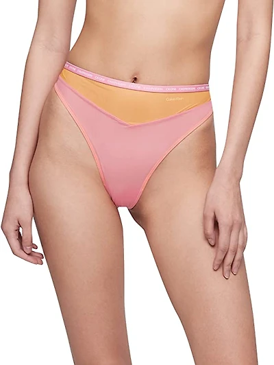 CALVIN KLEIN: CK ONE SHEER HIGH WAIST TANGA UNDERWEAR