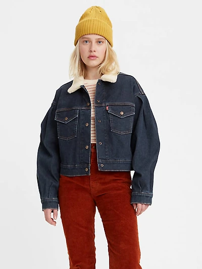 LEVIS PREMIUM: SHERPA DENIM JACKET