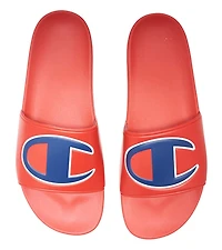 CHAMPION: RED IPO SLIDE SANDAL