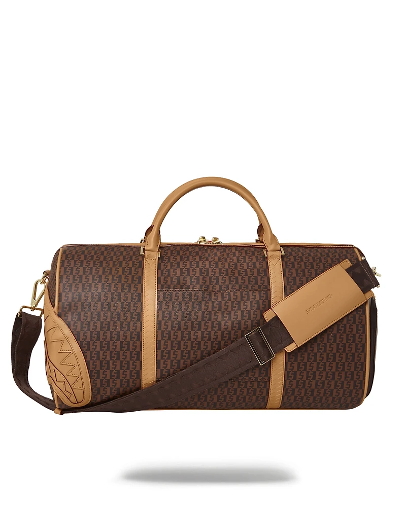 SPRAYGROUND: SPLIT HENNY MONEY CHECK DUFFLE BAG