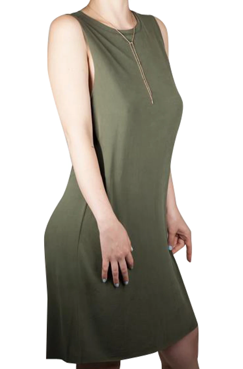 8586: MICRO MODAL SLEEVELESS TANK DRESS