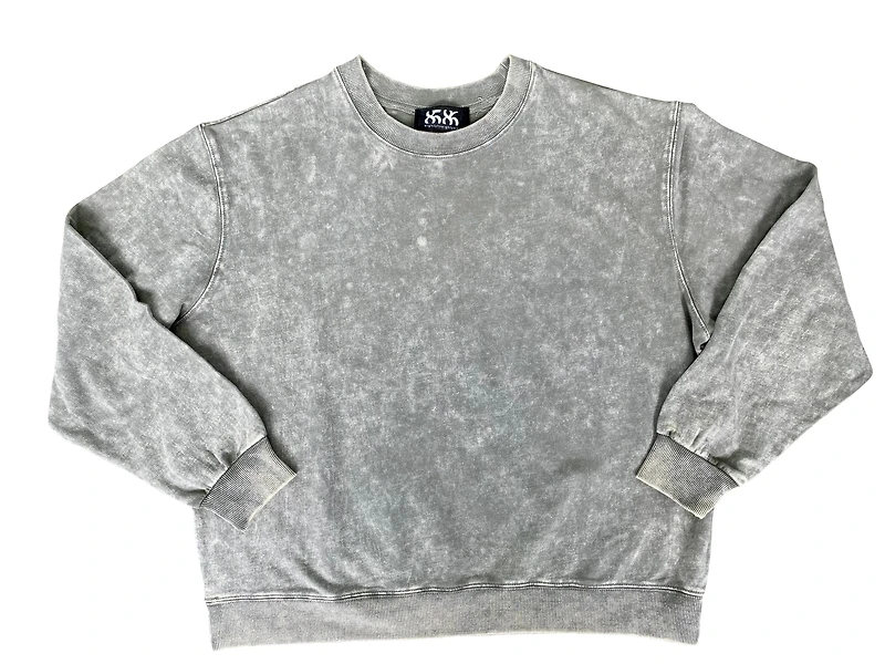 8586: OVERSIZED ACID WASH SWEATSHIRT