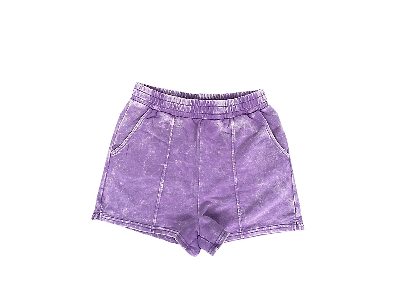 8586: ACID WASH SWEAT SHORTS