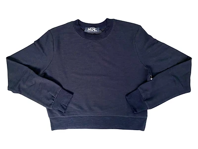 8586: LOUNGE LONG SLEEVE CROP SWEATSHIRT
