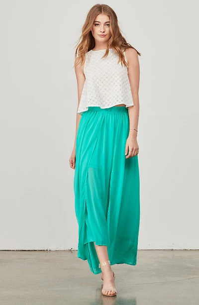 JACK BY BB DAKOTA: VITINA CRINKLE GAUZE MAXI SKIRT