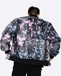 EPTM: TIE DYE BANDANA PRINTED BOMBER JACKET