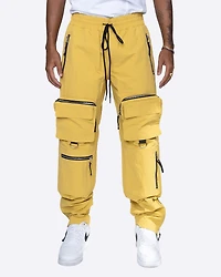 EPTM: CONTRAST ZIPPER CARGO PANTS