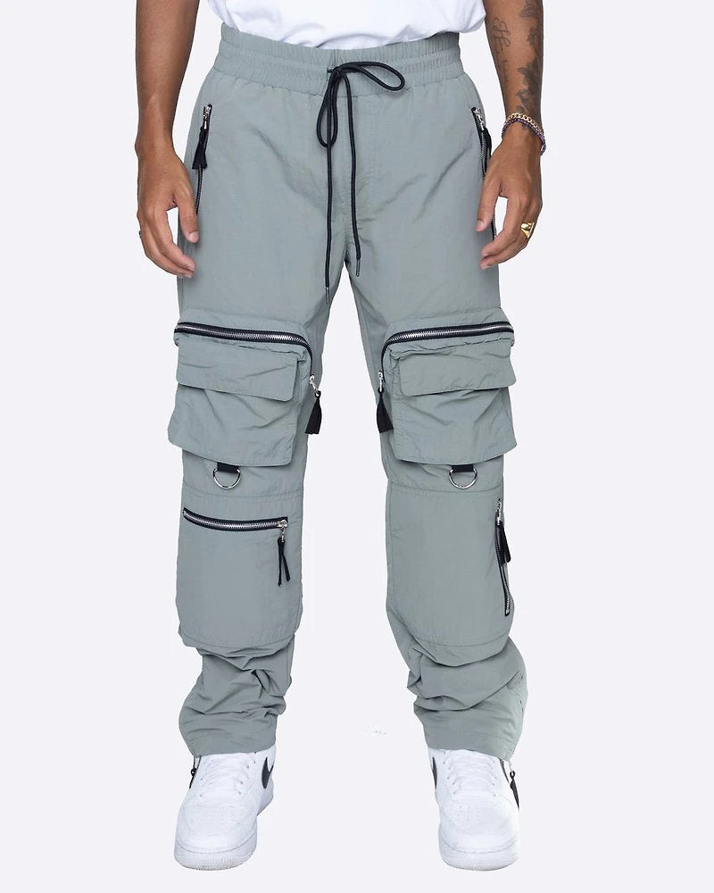 EPTM: CONTRAST ZIPPER CARGO PANTS