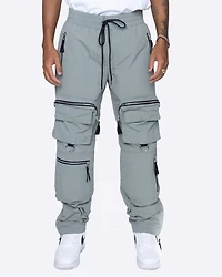 EPTM: CONTRAST ZIPPER CARGO PANTS