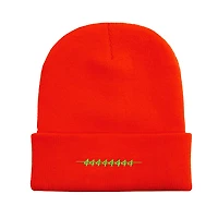 NI4: NEON ORANGE LOGO BEANIE