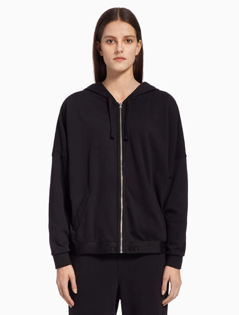 CALVIN KLEIN: OVERSIZED TONAL LOGO HOODIE