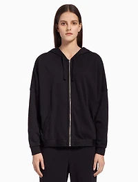 CALVIN KLEIN: OVERSIZED TONAL LOGO HOODIE