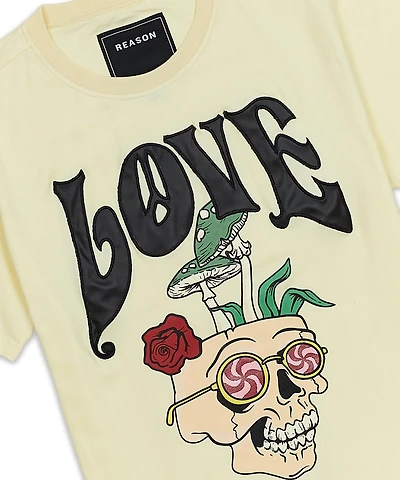 REASON: LOVE EMBROIDERED T-Shirt