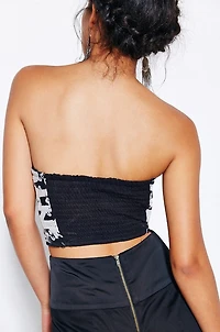 INDIE : EMBROIDERED BUSTIER TOP
