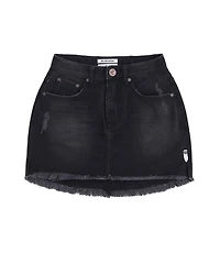 ONE TEASPOON: 2020 HIGH WAIST MINI SKIRT - BLACK WEDNESDAY