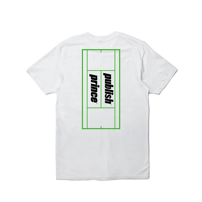 PUBLISH VERSUS PRINCE TENNIS BALL COURT WHITE TEE