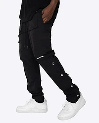 EPTM: PH SNAP CARGO PANTS BLACK