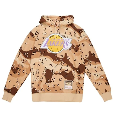 MITCHELL & NESS: CAMO REFLECTIVE HOODIE LA LAKERS