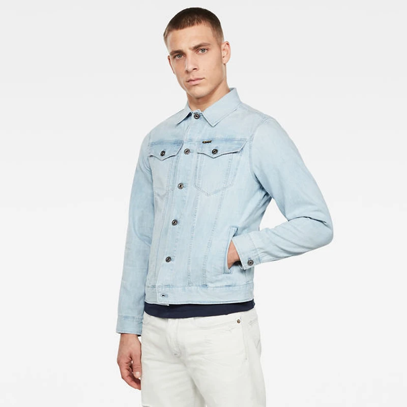 G-STAR: LIGHTWEIGHT DENIM SLIM FIT JACKET