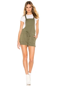 BB DAKOTA: GET SHORTIE FRENCH TERRY SHORTALLS