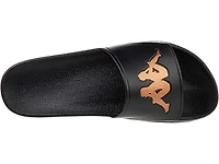 KAPPA: AUTHENTIC ADAM 2 BLACK BRONZE SLIDE SANDLE SHOES