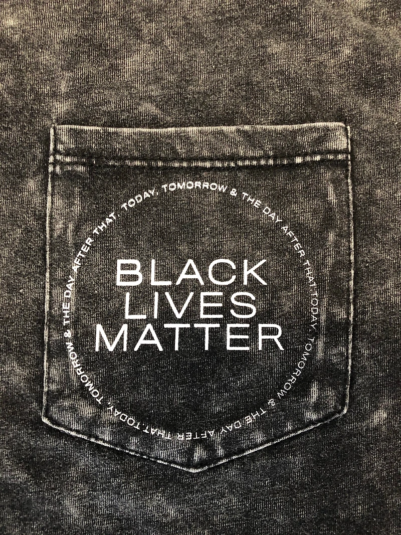 8586: BLACK LIVES MATTER ACID WASH CROP T-SHIRT