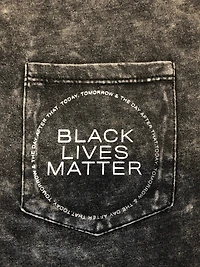 8586: BLACK LIVES MATTER ACID WASH CROP T-SHIRT