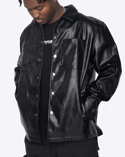 EPTM: FAUX LEATHER SADDLER SHIRT