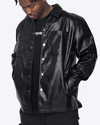 EPTM: FAUX LEATHER SADDLER SHIRT