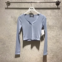 8586: THERMAL LOUNGING LONG SLEEVE CROP