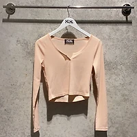 8586: THERMAL LOUNGING LONG SLEEVE CROP