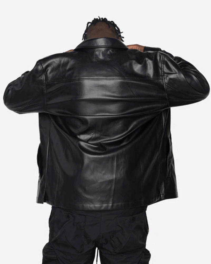 EPTM: FAUX LEATHER SADDLER SHIRT