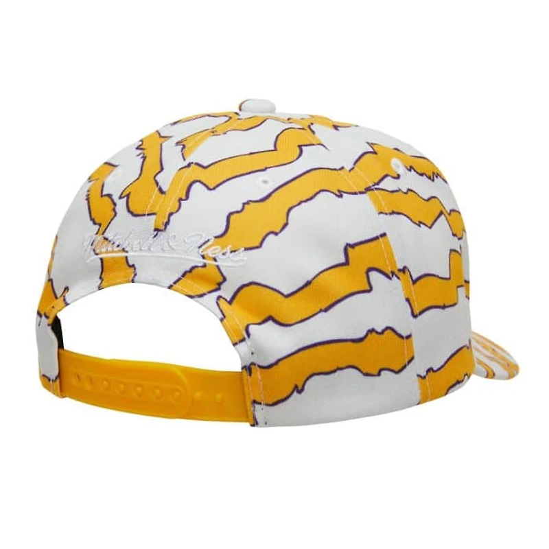 MITCHELL & NESS: LAKERS ZEBRA PRINT SNAP BACK HAT