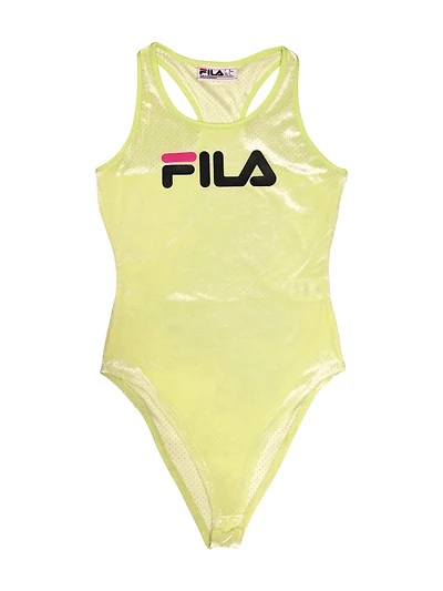FILA HERITAGE: LUPITA RACERBACK PERFORATED BODYSUIT