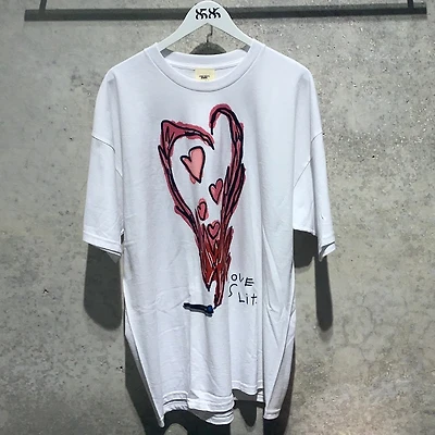 AFTER SCHOOL SPECIAL LOVE IS LIT TEE WHITE