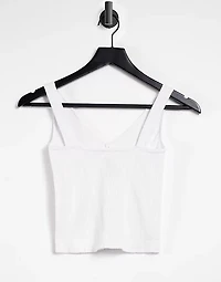 FREE PEOPLE: SOLID BRAMI RIB CROP TOP