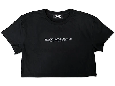 8586: BLACK LIVES MATTER CROP T-SHIRT