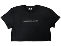 8586: BLACK LIVES MATTER CROP T-SHIRT