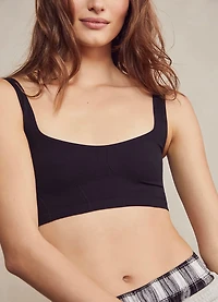 FREE PEOPLE: SEAMLESS CORSET CROP TOP