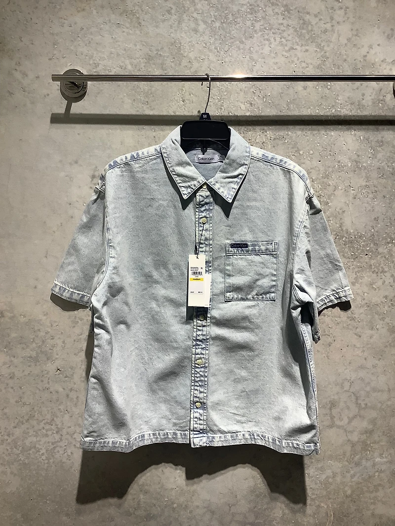CALVIN KLEIN: DENIM SHORT SLEEVE SHIRT
