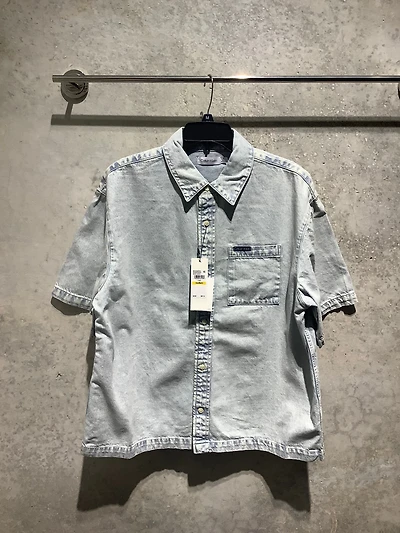 CALVIN KLEIN: DENIM SHORT SLEEVE SHIRT
