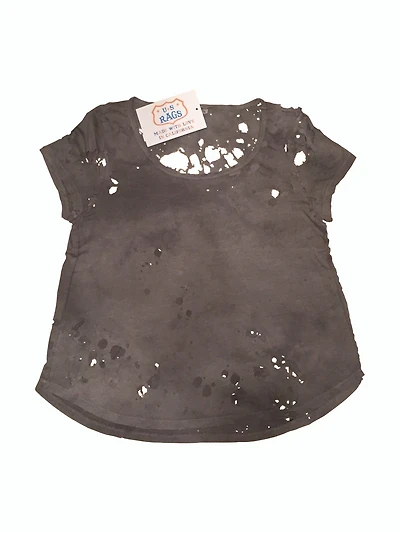 US RAGS :  DESTROYED VINTAGE SCOOP NECK TEE