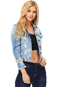 BOHO: DESTRUCTED DENIM JACKET