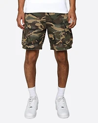 EPTM: DISTRESSED CAMO SHORTS